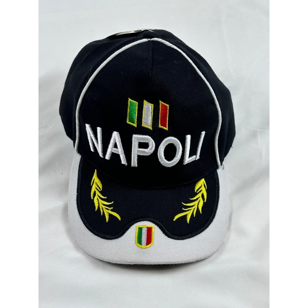 Italy Napoli NWT Adjustable Hat Embroidered Logo Sports Work Vacation